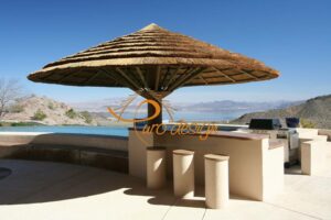 Ombrellone in Canna Africana diam.7,00 MT